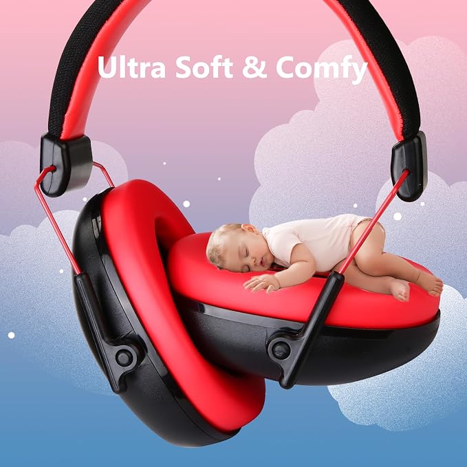 ProCase Kids Noise Cancelling Headphones, Kids Ear Protection Monster Jam Truck, Fireworks Hearing Protection Noise Reduction, Noise Canceling Earmuffs for Sensory Autism Toddler Children -Black
