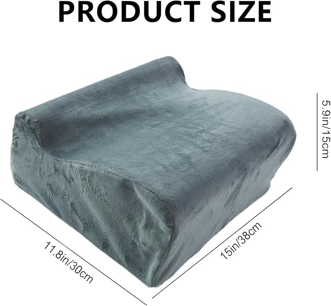 Foot Rest for Under Desk at Work, Ergonomic Footrest Multifunctional 3-Tier Foot Stool, Support Foot Pillow for Office Chair Gaming Chair Leg Elevation Pillow (Gray, One Size)