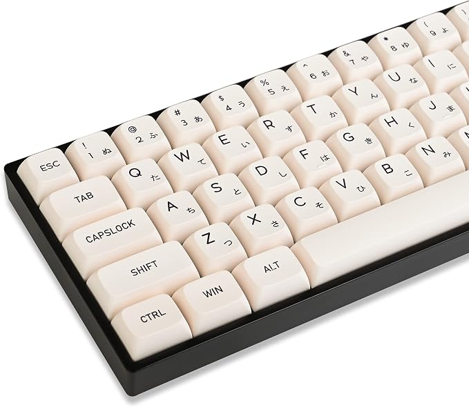 GTSP XDA Honey Milk Keycaps PBT Japanese Bee keycap 140-Key Set for Cherry MX Covers Fullsize 60% 65% 75% Keyboard(XDA/Honey Milk)