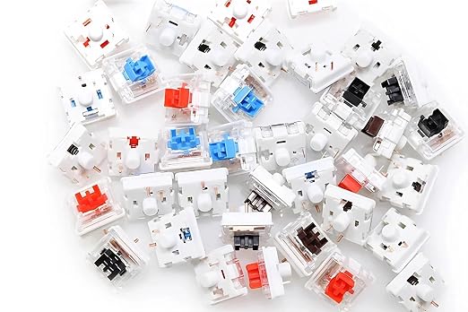 Gateron G Pro 3.0 Brown Mechanical Switches - 32 Pack, Pre-Lubed 3-Pin/5-Pin RGB Tactile Switches (55g) – for Typing & Gaming