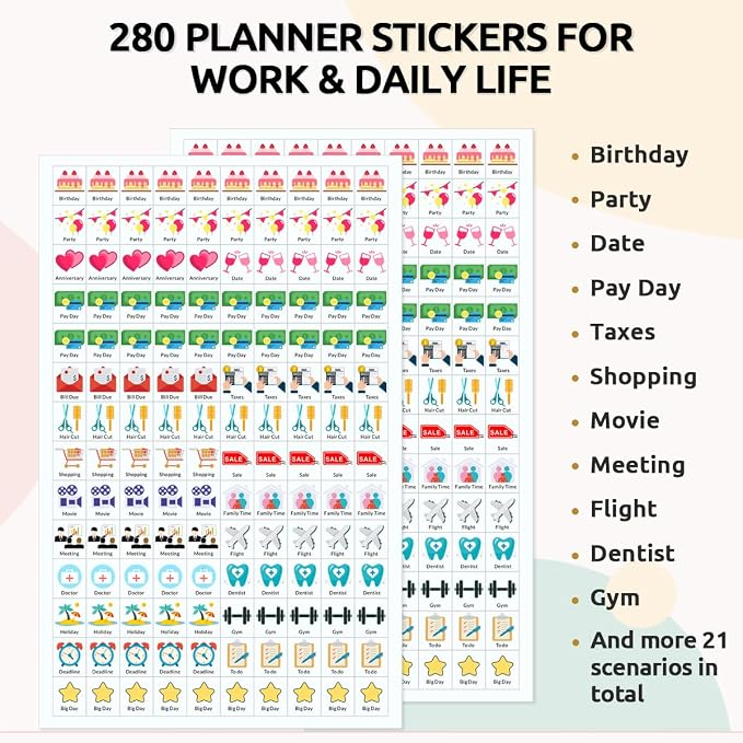 SKYDUE Desk Calendar 2026-2027, Apr. 2026 to Dec. 2027, 21 Months Small Desk Calendar with Planner Stickers, 10" x 8" Desktop Calendar Planner, Minimalist