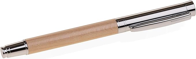 LACHIEVA LUX Natural Maple Wood Rollerball Pen Set - Premium Wooden Pen with German Schneider Refill, Luxury Writing Instrument for Men & Women, Executive Gift for Office & Business (Maple)