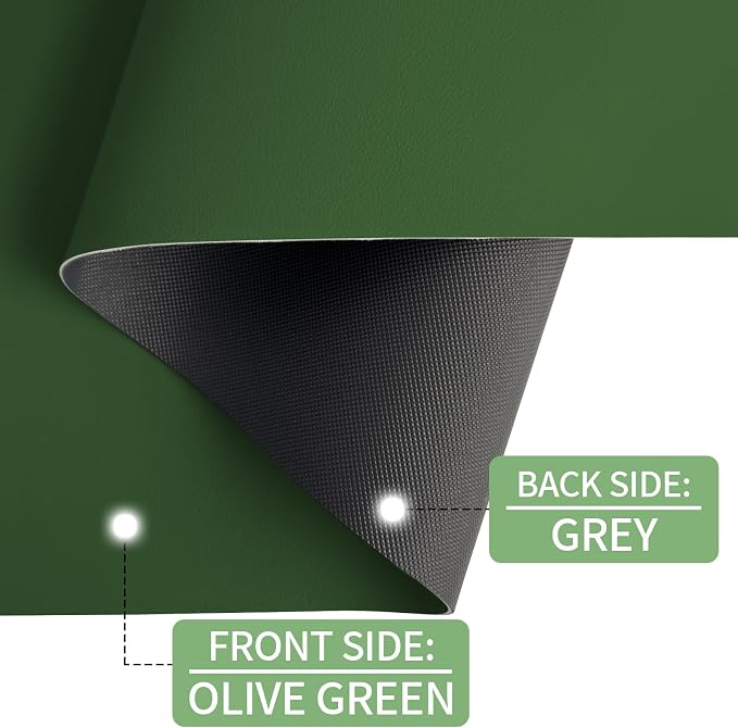 Mouse and Keyboard Pad, 3-in-1 Desk Mat Set, Wrist Rest for Computer Keyboard, Ergonomic Keyboard Wrist Rest Set for Office Home Decor(Olive Green, 31.5" x 15.7")