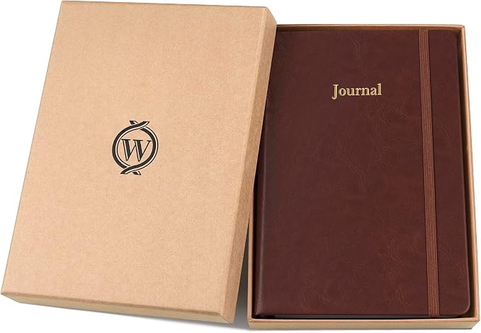 Wykeham's Executive 2026 Undated Daily Journal Planner – Customization Available (Conker, 8.5"×5.5")