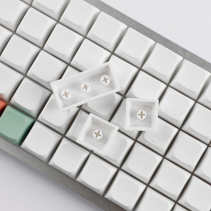 YMDK XDA DSA Blank Colorful PBT Keycaps Suitable for Ortholinear Layout MX Keyboard XD75 ID75 Split 36 Corne Split 46 Planck Preonic Niu40 (XDA 96)
