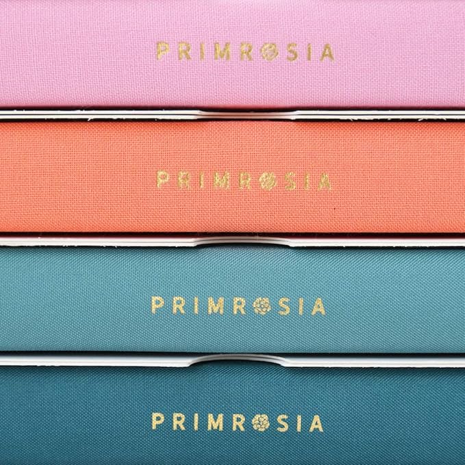Primrosia A5 Dot Grid Watercolor Journal Notebook – 160 pages I 160gsm Premium Heavy Paper, No Bleed – Luxe Linen Hard Cover (Teal Deer)