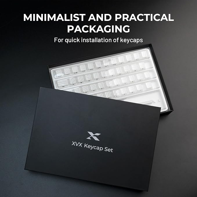 HITIME XVX Shine Through Keycaps with IMD Tech, Custom Keycaps 60 75 100 Percent, White Key Cap Set OEM Profile,118 Keys Side Printed for Mechanical Keyboard, Topographic