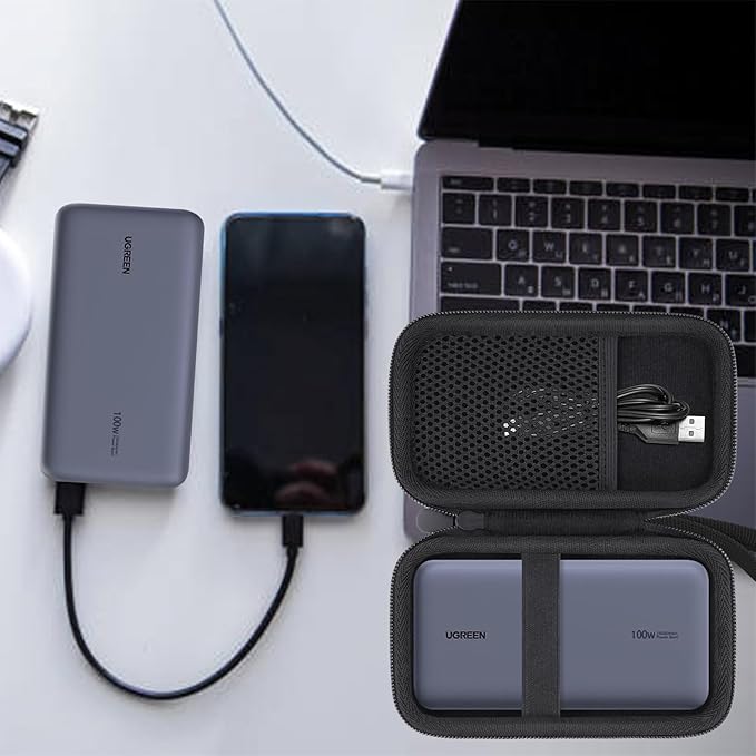 Hard Portable Travel Case Compatible with UGREEN Power Bank 20000mAh 100W Portable Charger,Case Only
