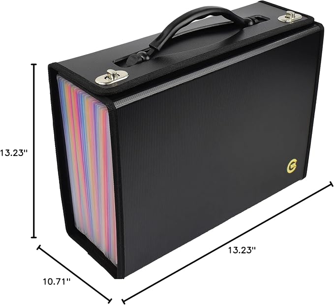 CNK Accordion File Folders with 36 Pockets Organizer for Document Paper Storage Folder Documents Expanding Binder Folio Pocket Receipt Filing Expandable Files Dividers Labels Letter Durable Handle