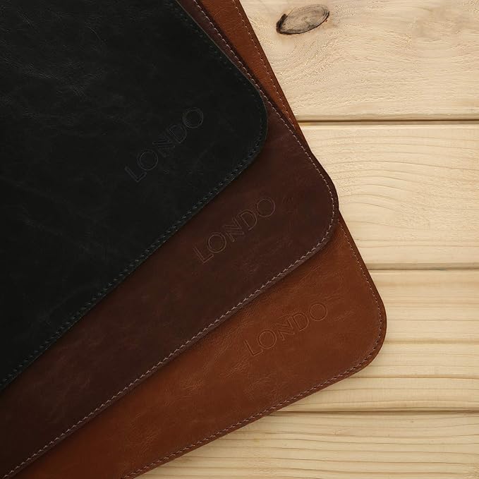 Londo Leather Extended Mouse Pad – Large Desk Mat for Office & Gaming, Smooth Writing Surface, Non-Slip Base, Durable & Stylish Workspace Accessory