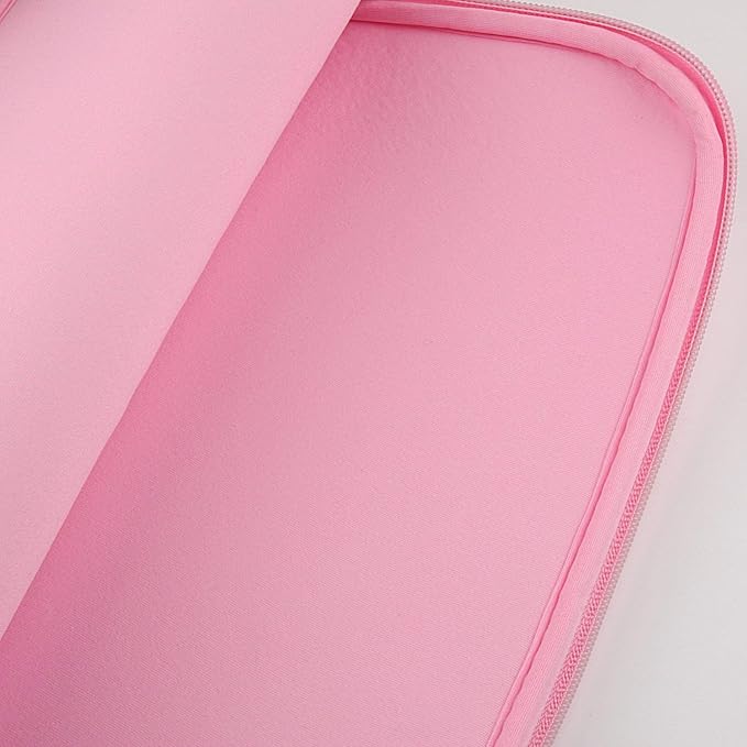 CCPK Laptop Sleeve Case for MacBook Pro 14 inch Mac Air 13 inch M4 M3 M2 M1 Compatible with Hp Lenovo Dell ASUS Computer Laptop Sleeve Bag Protective Carrying Case Cover 13-14 inch Accessories, Pink