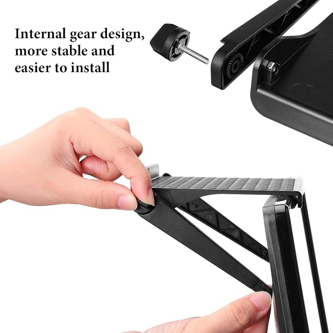 Park TV Top Shelf Apple TV Mount Monitor Stand Router Shelf Adjustable for Media Box, Game Console, Router, Camera Frames Remote 11.8 X 4.7 Inch