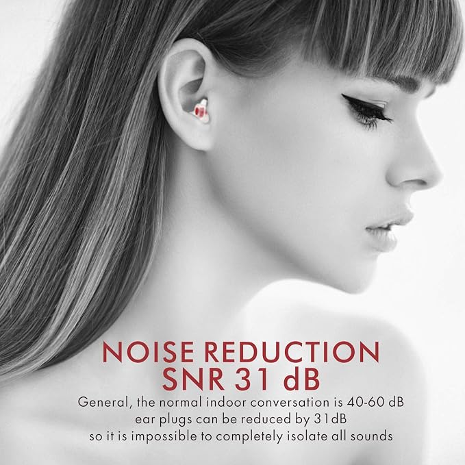 Ear Plugs for Sleeping, Soft Silicone Noise Cancelling Earplugs for Women Men Kids with Small Ear-Canal, Sound Blocking Earbuds for Sleep, Snoring, Work, Travel, Gardening, Concerts
