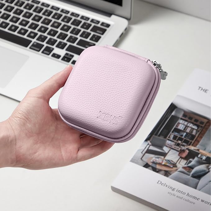 Charger Case for Macbook, Portable Tech Electronic Organizer Bag, Small Travel Storage Pouch for Laptop Accessories, MacBook Power Adapter, Charging Cords, USB Drives, Power Bank (Purple, M)