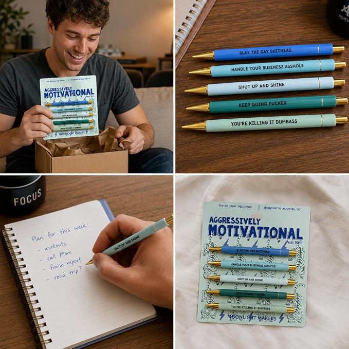 Moonlight Makers Aggressively Motivational - Pen Set