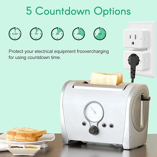 NineLeaf Programmable Remote Timer Switch & Wireless Outlet Plug, 500ft Range Plug in Light Switch, 15A/1500W Wall Mounted On/Off, No Wiring Needed for Fans, Christmas Lights, 2Remote 5Outlets