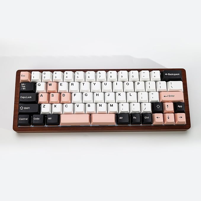 Olivia Female keycaps PBT Double Shot Keycap Set,174 Keys Pink Keycaps 60 Percent Cherry Profile Keycap for 61/64/68/84/87/100/104/108 Mechanical Keyboard