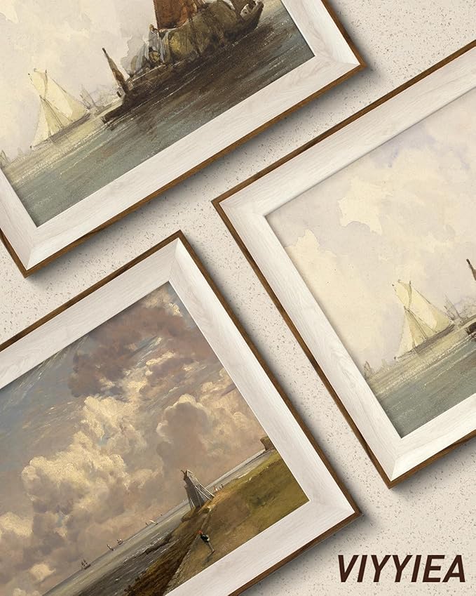 VIYYIEA Framed Wall Art for Living Room, Swan Canvas Prints, Vintage Home Decor, Animals Painting Picture, Bathroom Wall Decor Gifts for Friends or Family - 20L x 16W