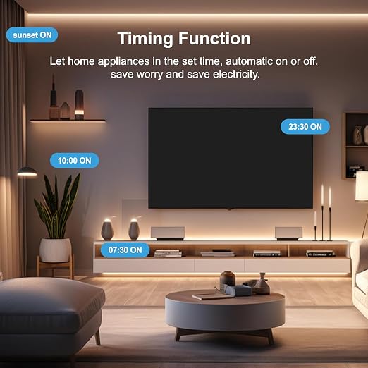 Smart Plug, WiFi Plugs Work with Alexa & Google Assistant, Smart Outlet with Timer & Group Controller, WiFi Outlet for Home, No Hub Required, ETL & FCC Certified, 2.4GHz WiFi, 10A, 4 Pack
