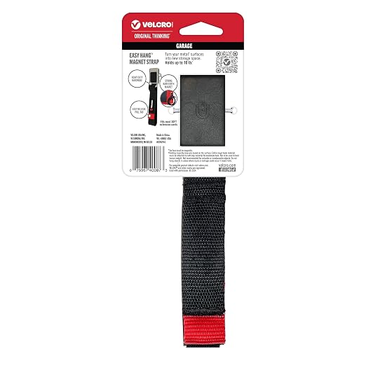 VELCRO Brand Magnetic Straps – Reusable Cord, Hose & Tool Organizer for Metal Surfaces, Valentine Gifts for Men - EASY HANG Garage, Workshop, RV Storage - Medium 16in x 1in