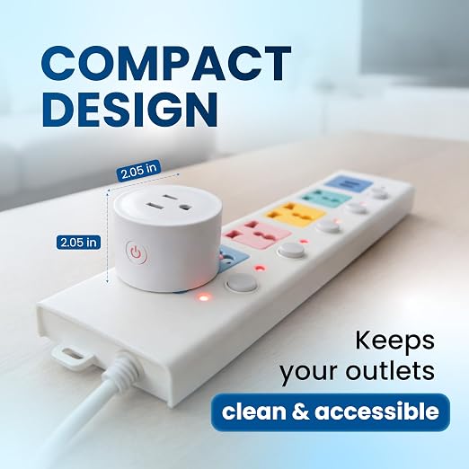 Osprey Smart Plug, Wi-Fi Outlet Socket Compatible with Alexa and Google Home, Automate APP, Timer Function, Voltage Measurement Function, No Hub Required, 16A (4 pcs)