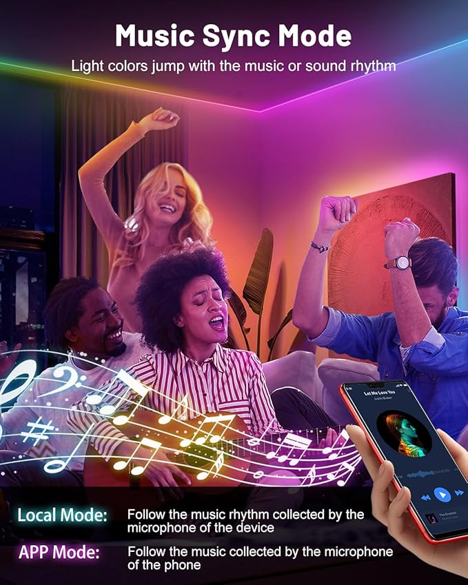 Neon Rope Lights, 10ft Smart RGB+IC LED Strip Lights with App & Remote Control, IP67 Waterproof Flexible Neon String Lights for Bedroom, Music Sync, DIY Multiple Modes for Wall Gaming Christmas Home
