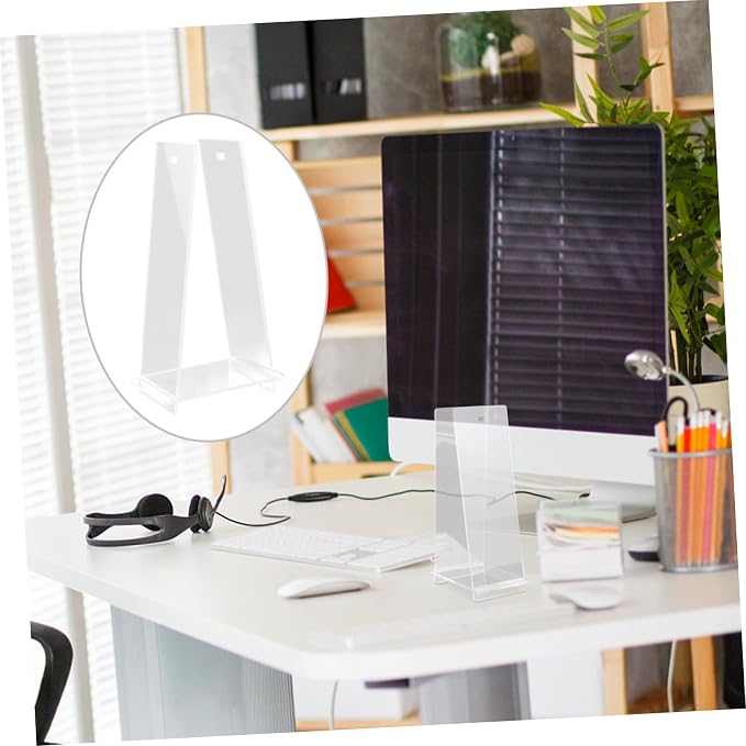 Holibanna Acrylic Calendar Holder for Tabletop Display Sturdy Flip Calendar Stand for Home Office Living Room Kitchen and Shop Decor