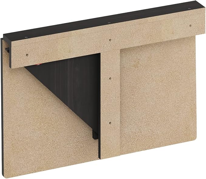 Furinno Hermite Wall Mounting Folding Table, Espresso