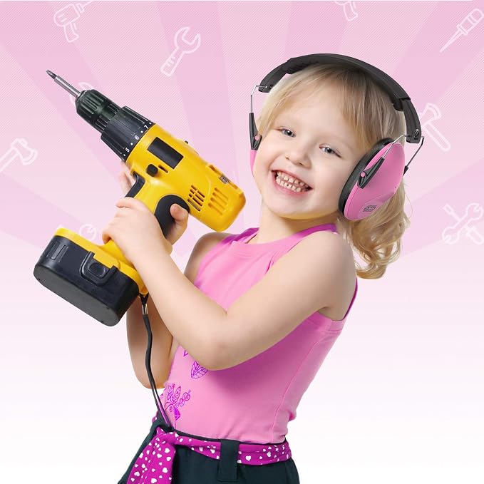 Dr.meter Noise Cancelling Headphones for Kids: SNR27.4 Kids Ear Protection Earmuffs with Adjustable Headband, Ear Muffs for Noise Reduction in Monster Jam, Concert, Firework, Mowing, Autism Sensory
