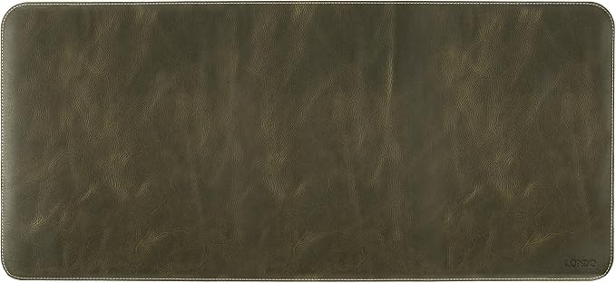 Londo Top Grain Leather Extended Mouse Pad – Large Desk Mat for Office & Gaming, Smooth Writing Surface, Non-Slip Base, Durable & Stylish Workspace Accessory