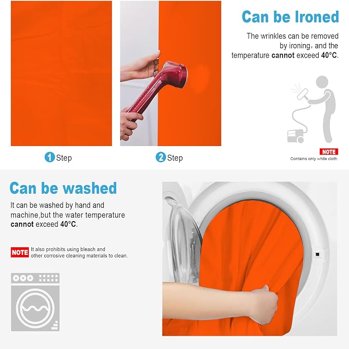 Orange Backdrop for Photoshoot, Professional Photo Backdrop Background Curtain for Product Photography, Portraits, Wedding, Party, Live Streaming Video Recording 10X10 FT (Background Only)