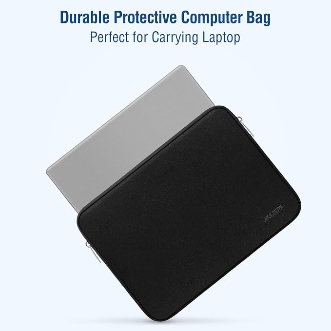 MOSISO Laptop Case 18.5 inch, 18-18.5 inch Laptop Sleeve Bag Compatible with ASUS Gaming Monitor HP Dell Lenovo Notebook, Neoprene Computer Sleeve Bag with Small Case, Black
