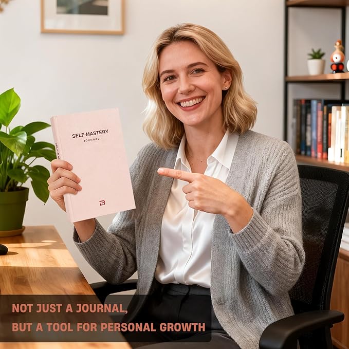 Productivity & Self-Mastery Journal for Women: Gratitude, Mental Health and Manifestation Diary for Mindfulness | Guided Daily Planner for Reflection, Positivity, Personal Growth and Self Care, Pink