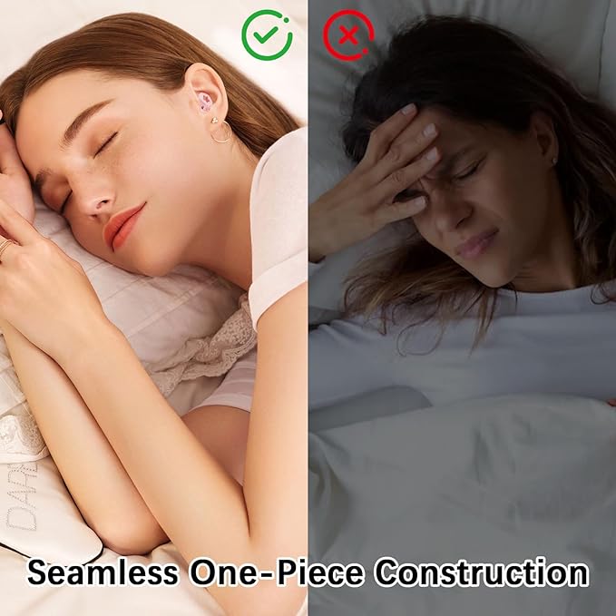 Ear Plugs for Sleep Noise Cancelling,3 Sizes (S/M/L),Reusable Silicone Earplugs Hearing Protection for Noise Reduction, Snoring & Tinnitus Relief, Earplugs for Concerts, Travel, Kids & Adults(White)
