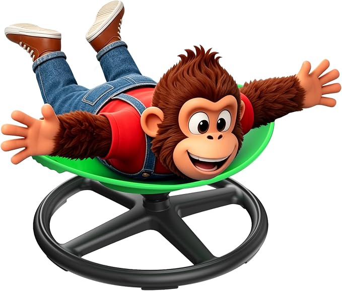 Spinning Chair for Kids, Green, 360° Sensory Swivel Chair | Spinning Chair for Autistic Kids,For Home Classroom Playroom