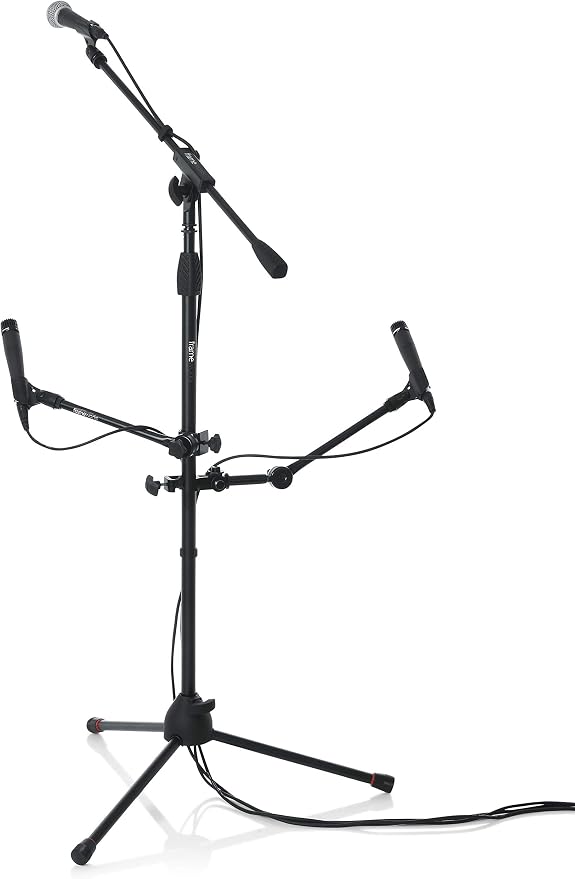 Gator Frameworks Adjustable Clamp-On Angled Mini Interlocking Design, 9" Boom Arm (GFW-MIC-CLMPBM9)