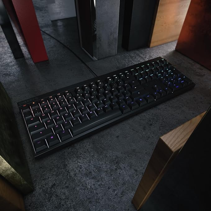 Cherry Xtfy MX 2.0S Wired Gaming Mechanical Keyboard with New MX2A Switches. (Black, MX2A Blue)