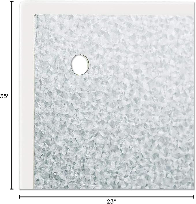 U Brands Magnetic Dry Erase Board White Board, Office Supplies, White, with Eraser, Markers, Magnet, 12” Tray, 4mm, 36" x 24"