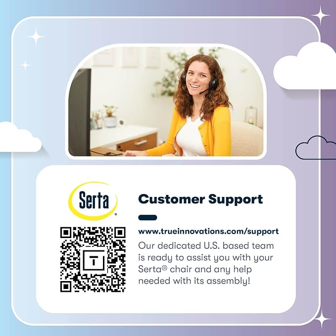 Serta Armless Small Home Desk Chair with Wheels, Ergonomic Mesh Back Chair | Leather & Foam Cushion Seat, Adjustable Height, Small Vanity Chair for Bedroom & Small Spaces, Home Office Desk Chair, Black
