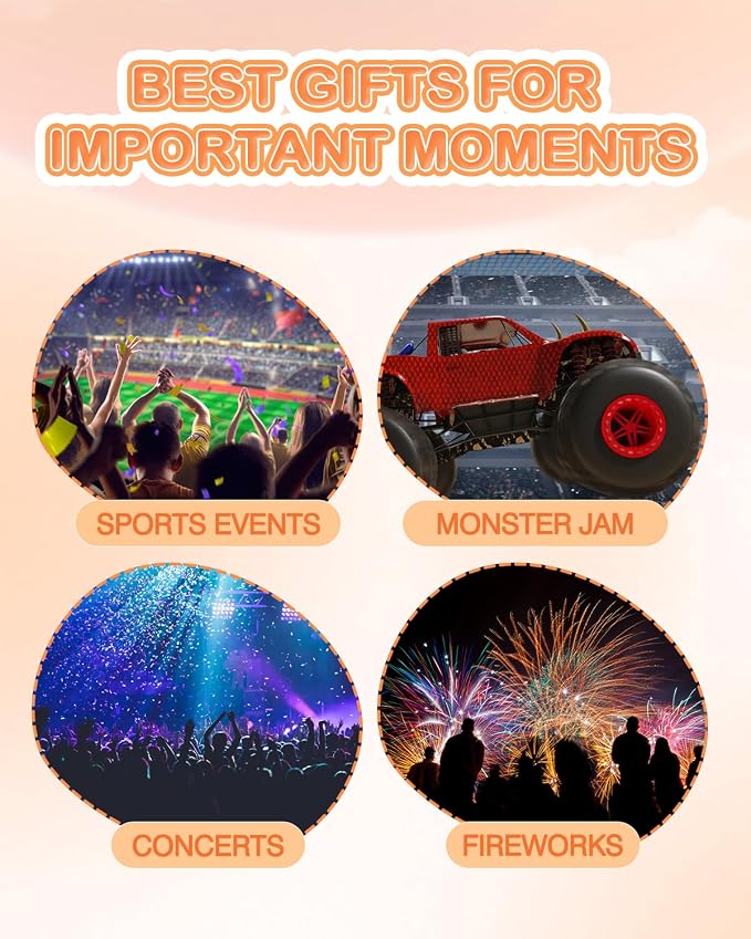 ZOHAN EM030 Kids Ear Protection, Noise Cancelling Headphones Ear Muffs for Autism Sensory, Safety Noise Reduction Hearing Protection for Monster Truck/Concerts/Fireworks/Air Shows