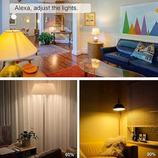 New One 2 Pack 2.4G WiFi Dimmable Smart Plug, Smart Outlet, Dimmer Plug, Alexa, Google Assistant, No Hub Required
