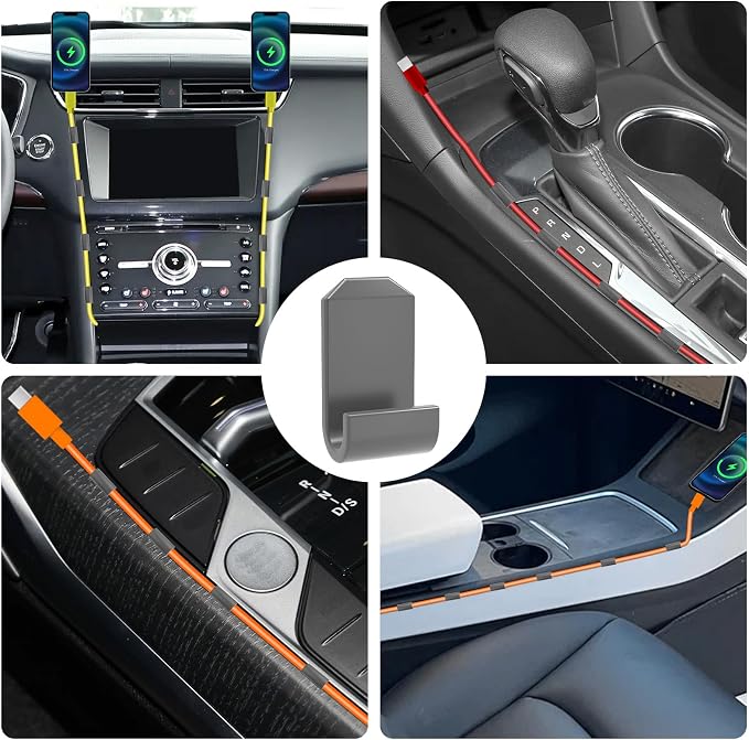 12 Pcs Car Trim Cable Clips, Car Cable Management Wire Organizer Cord-G(02) | Neatly Organize Cables for Vehicle Interior, Easy Installation, Ideal for Phone Chargers, Dash Cams and More