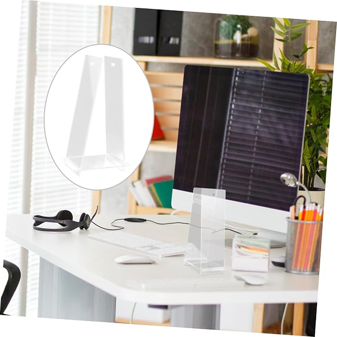 Stylish Transparent Acrylic Calendar Stand Multi Functional Flip Calendar Holder for Desk Compact and Tabletop Organizer for