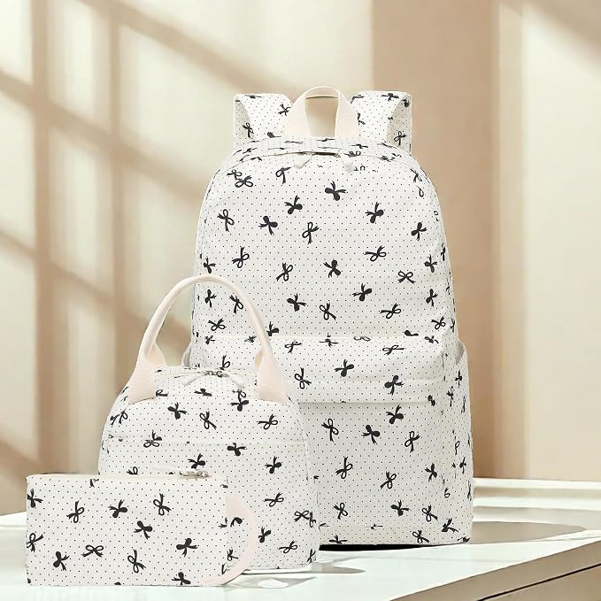 LEDAOU Backpack for Girls School Bag Kids Bookbag Teen Backpack Set Daypack with Lunch Bag and Pencil Case | Kids