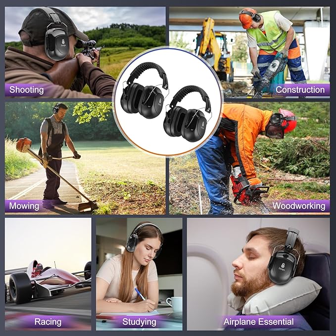 2 Pack Noise Cancelling Headphones for Kids, Kids Ear Protection 28dB SNR Noise Reduction Ear Muffs for Children/Toddler,Noise Cancelling Hearing Protection For Fireworks/Monster Truck