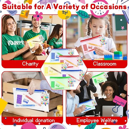 181 Pcs Back to School Gift Include 60 Colorful Pencils 30 Eraser 30 Mesh Zipper Pouch Bags and 30 Pencil Sharpener 30 Sheets Cards Set with Ribbon Stationery Favors for Classroom Exchange Gift