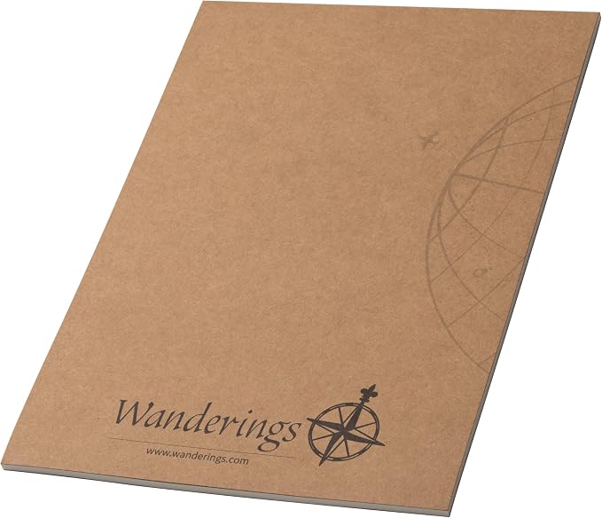 Wanderings A4 Lined Refill Notepad for Padfolio - Portfolio Writing Pad with Easy-Tear Line, 30 Sheets, 125 GSM Refill Paper, 8.2" x 11.7" (21 x 30 cm)