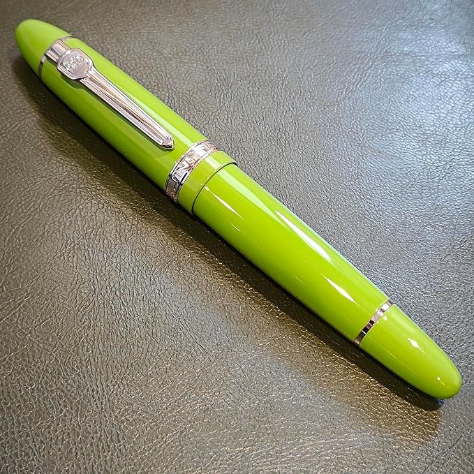 JH159 Rollerball and Ballpoint Pens (Green+Silver Clip)
