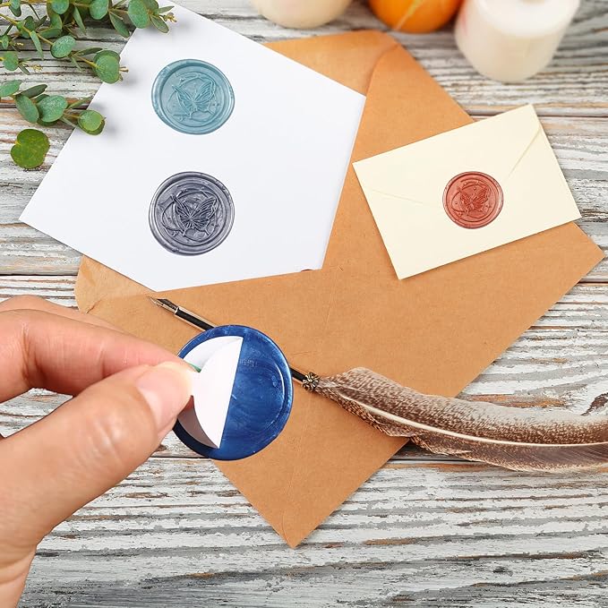 360 PCS Double Sided Adhesive Wax Seal Stickers Removable Sticky Tack Putty (1 inch) for Wax Sealing Stickers, for DIY Art, Craft, Home Decorative Tape