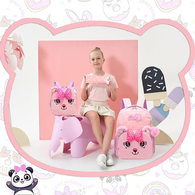 Led Backpack for Girls Backpacks for Kids with LED Strip Lights School Backpack for Girls with Lunch Box Back to School Supplies Cute Kawaii Kids Backpacks for Girl